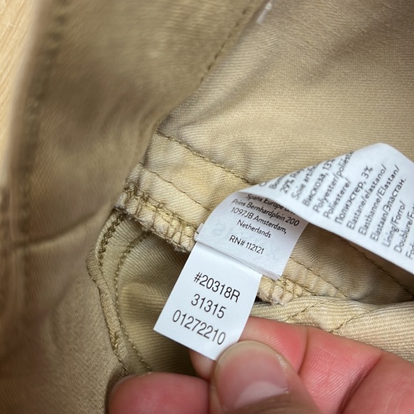 SPANX Stretch Twill Pull-on Shorts 5" in Almond/khaki, SMALL 1244 - Picture 10 of 10